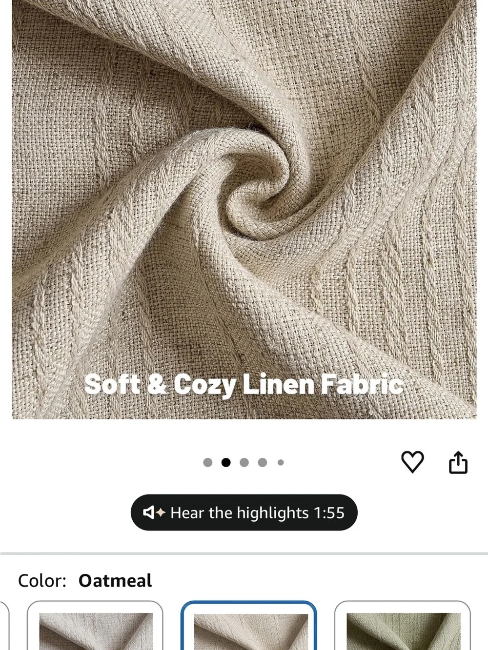 Natural Decorative Throw Pillow Covers 23x23 Inch Set of 2,Soft Linen